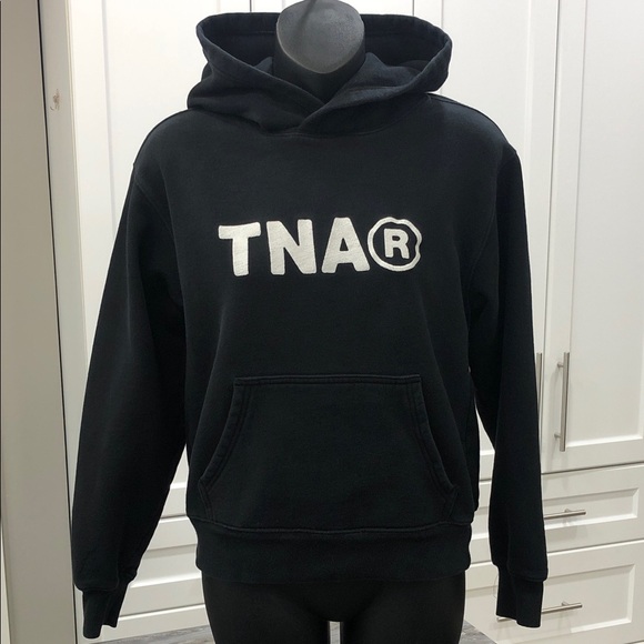 TNA Tops - TNA Sweatfleece Cozy Fleece Hoodie – Women’s XS – White Embroidered Logo